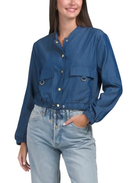 Ellen Tracy Jackets & Blazers - ELLEN TRACY Cropped Bomber Jacket